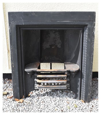 Lot 625 - Cast metal fire place