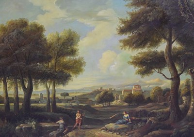 Lot 496 - Reproduction 'oil' painting - Landscape