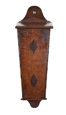 Lot 540 - Candle box with inlay decoration