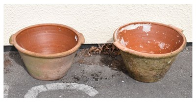 Lot 634 - Two terracotta dough bowls