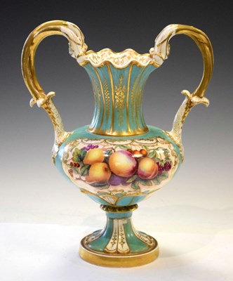 Lot 376 - Copeland & Garrett twin-handled vase