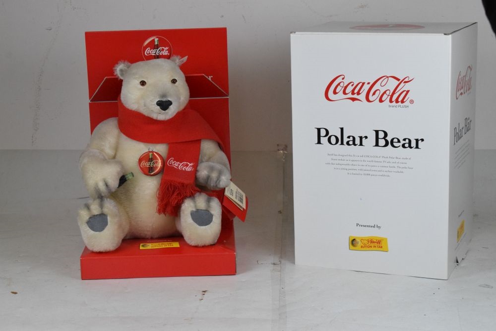 Lot 314 - Steiff boxed Limited Edition Coca-Cola Santa