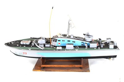 Lot 317 - Deans Marine remote control gunboat