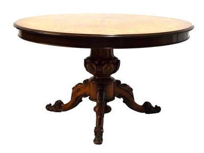 Lot 460 - Mahogany inlaid circular pedestal table