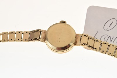 Lot 104 - Rolex Lady's mechanical 9ct gold bracelet watch
