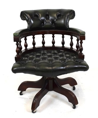 Lot 439 - Windsor Captain's swivel office chair