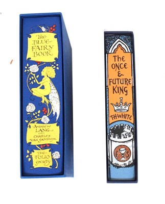 Lot 218 - Books - Folio Society Blue Fairy book 2003, and 'Once and Future King' 2003