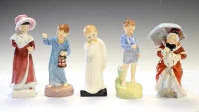 Lot 373 - Group of five Royal Doulton figures