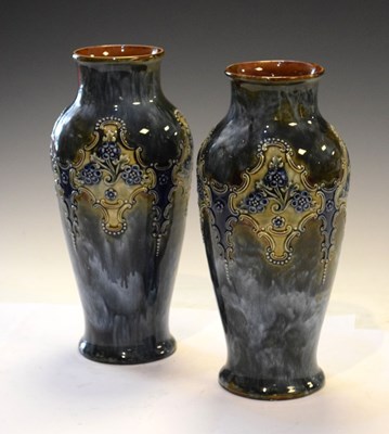 Lot 354 - Pair of Doulton LambethVases