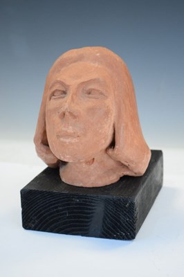 Lot 284 - Terracotta bust of a lady with bobbed hair