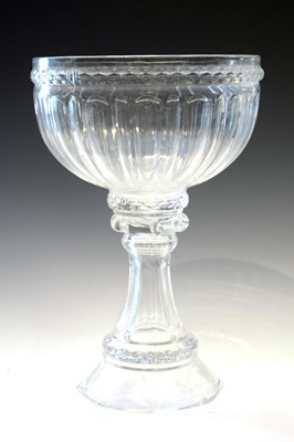 Lot 477 - Moulded glass table centerpiece