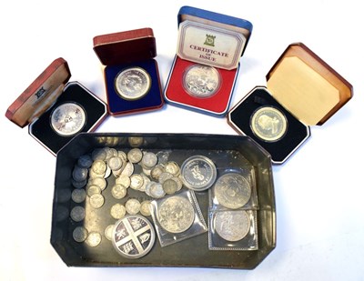 Lot 149 - Quantity of silver Crowns and other coinage