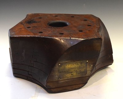 Lot 301 - 'The Sopwith Aviation Co. Ltd' wooden propeller block