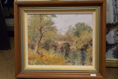 Lot 605 - George Cutter -  Oil on board - Two landscapes