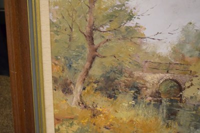 Lot 605 - George Cutter -  Oil on board - Two landscapes