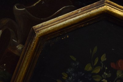Lot 467 - 19th Century still life vase of flowers & still life with fruit