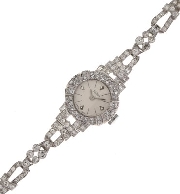 Lot 57 - Tourist - Lady's diamond set cocktail bracelet watch