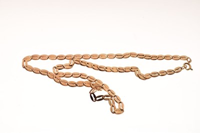 Lot 65 - 9ct gold fancy-link chain