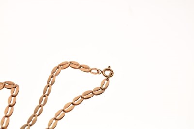 Lot 65 - 9ct gold fancy-link chain