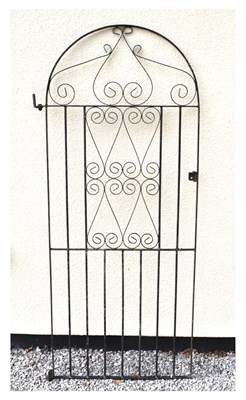 Lot 677 - Arched metal garden gate