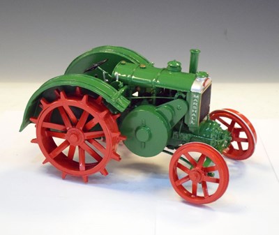 Lot 236 - G&M Originals Model 18/30 green Marshall Tractor with box
