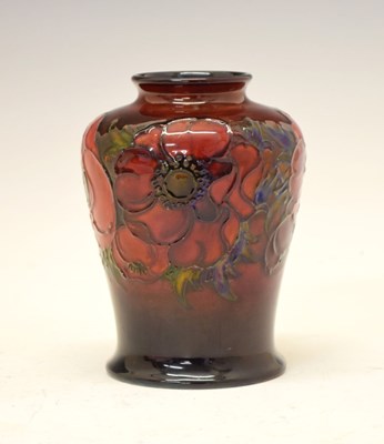 Lot 347 - William Moorcroft 'Flambe Poppy' baluster vase