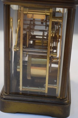 Lot 396 - Matthew Norman, London  brass cased carriage clock