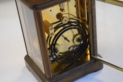 Lot 396 - Matthew Norman, London  brass cased carriage clock