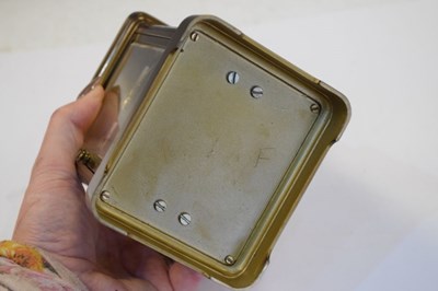 Lot 396 - Matthew Norman, London  brass cased carriage clock