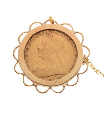 Lot 42 - Victorian gold half sovereign, 1899