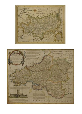 Lot 152 - 'New map of South Wales', together with 'New map of Carmarthenshire'