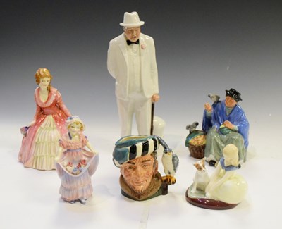 Lot 349 - Six Royal Doulton figures