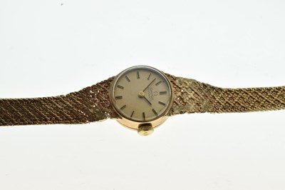 Lot 119 - Omega - Lady's 9ct gold automatic wristwatch