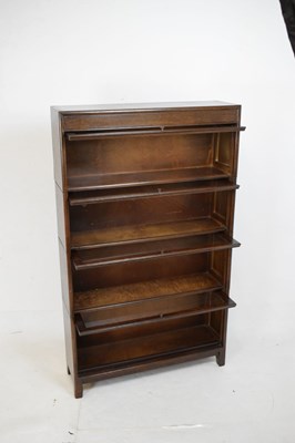 Lot 497 - Gunn four-section modular bookcase