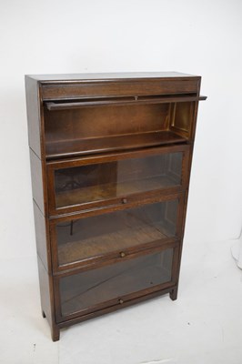 Lot 497 - Gunn four-section modular bookcase