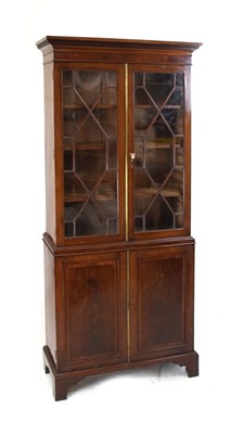 Lot 493 - ​19th Century George III style mahogany bookcase