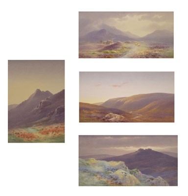 Lot 420 - ​Charles E. Brittan (1870-1949) - Four watercolours - Devon landscapes