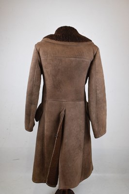 Lot 214 - Vintage Antartex double breasted sheep skin overcoat