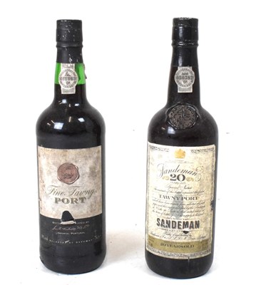 Lot 436 - Bottle of Sandeman 20 year old tawny port and one other