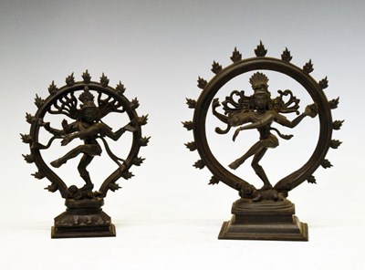 Lot 190 - Two Indian bronze figures of dancers