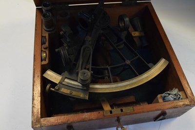 Lot 223 - 19th Century Henry Hughes & Son, London cased sextant