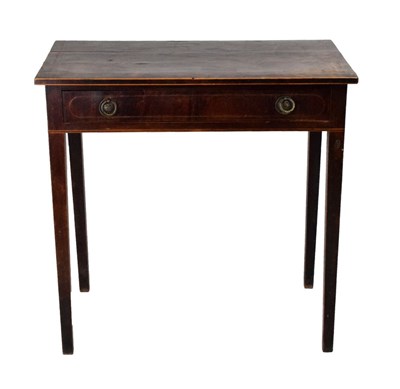 Lot 623 - Georgian side table fitted one long drawer