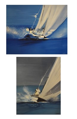 Lot 498 - Victor Spahn, (French, b. 1949) -Pair of limited edition sailing prints, CCA Galleries