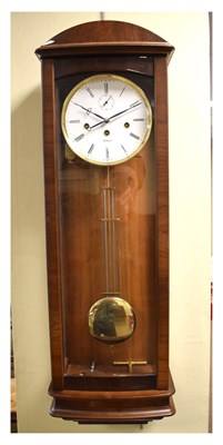 Lot 406 - Modern German Vienna style wall clock signed Kieninger