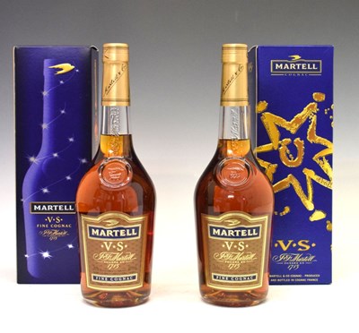 Lot 438 - Two bottles of Martell V.S. fine cognac (2)