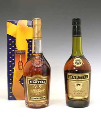 Lot 442 - Two bottles of Martell V.S. fine cognac (2)