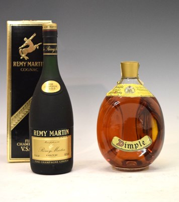 Lot 433 - Bottle of Remy Martin V.S.O.P. Cognac, and a 1 litre bottle of  Dimple Haig Scotch Whisky