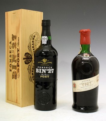 Lot 443 - Kopke Old Tawny Port and a bottle of Fonseca Bin 27 Port