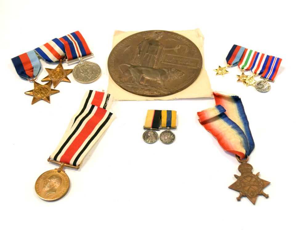 Group of First and Second World war medals