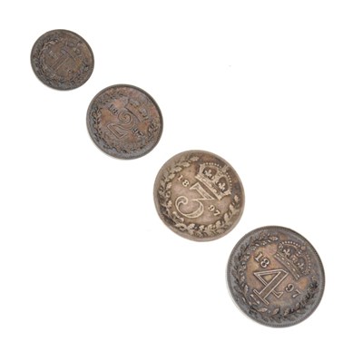 Lot 113 - Coins - Part Queen Victoria Maundy set 1897